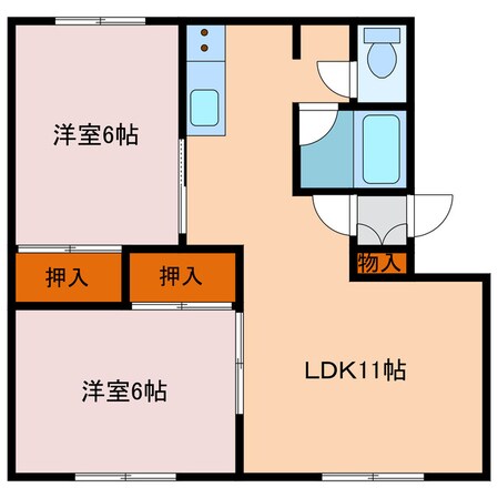 パナハイツ双葉の物件間取画像